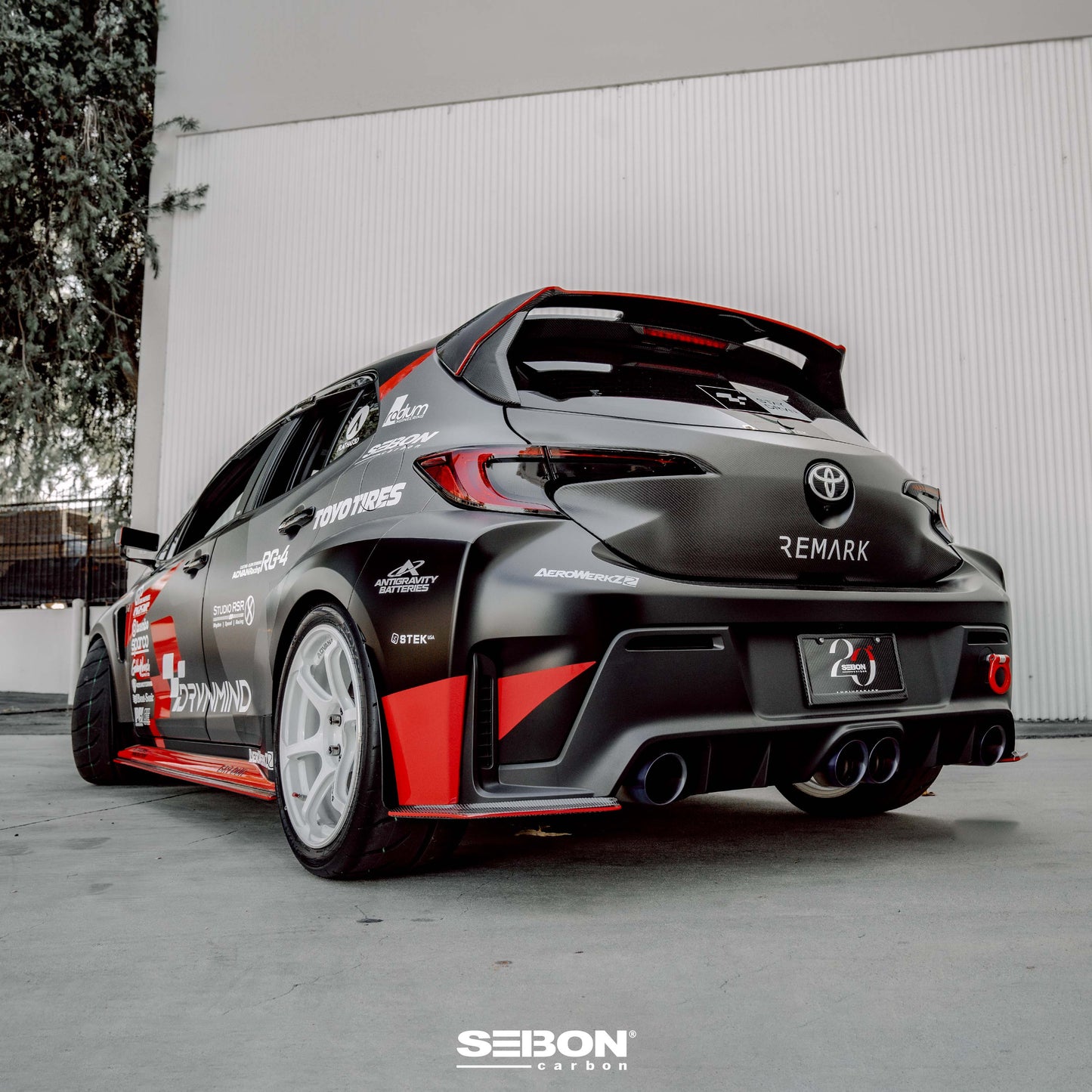 MB-style carbon fiber rear lip for 2023-UP Toyota GR Corolla