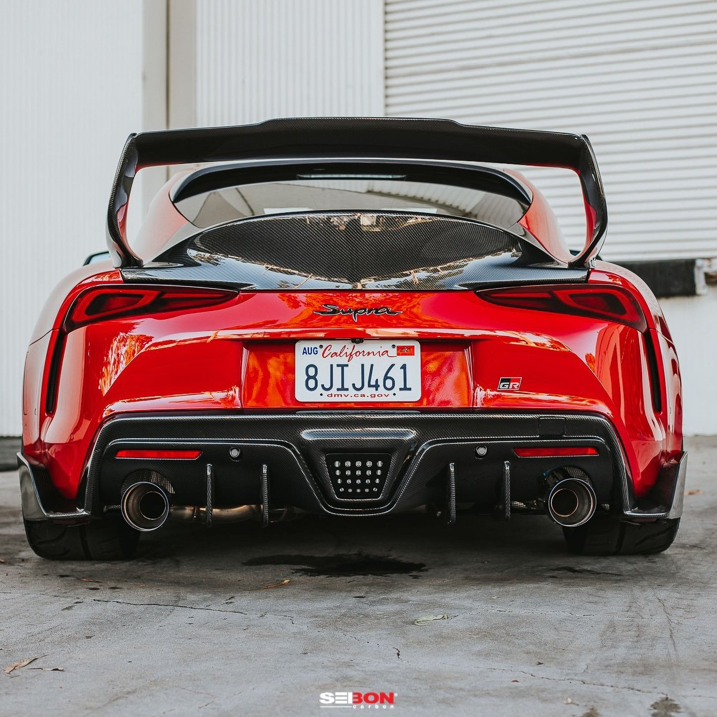 TD-style carbon fiber rear spoiler for 2020-2024 Toyota Supra