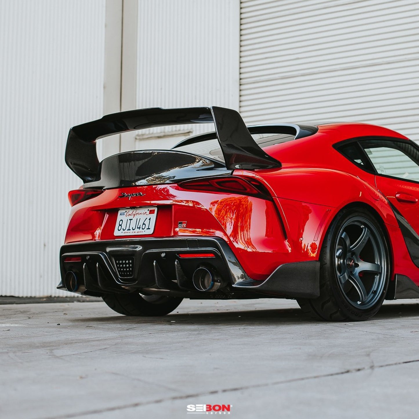 TD-style carbon fiber rear spoiler for 2020-2024 Toyota Supra