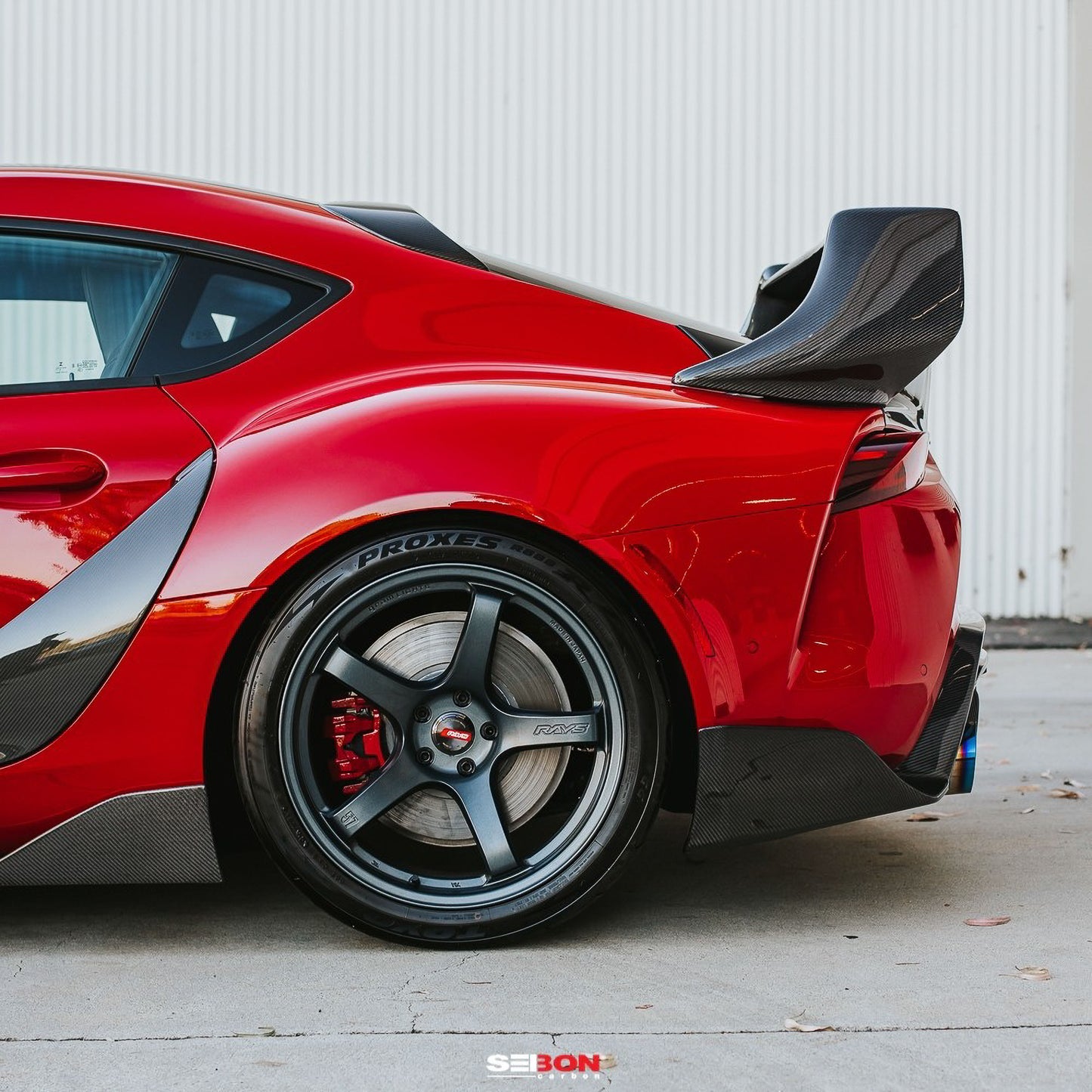 TD-style carbon fiber rear spoiler for 2020-2024 Toyota Supra