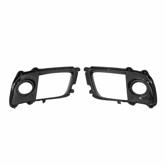 2008-2015 MITSUBISHI LANCER EVO X  Carbon Fiber FOG LIGHT SURROUNDS (Pair)